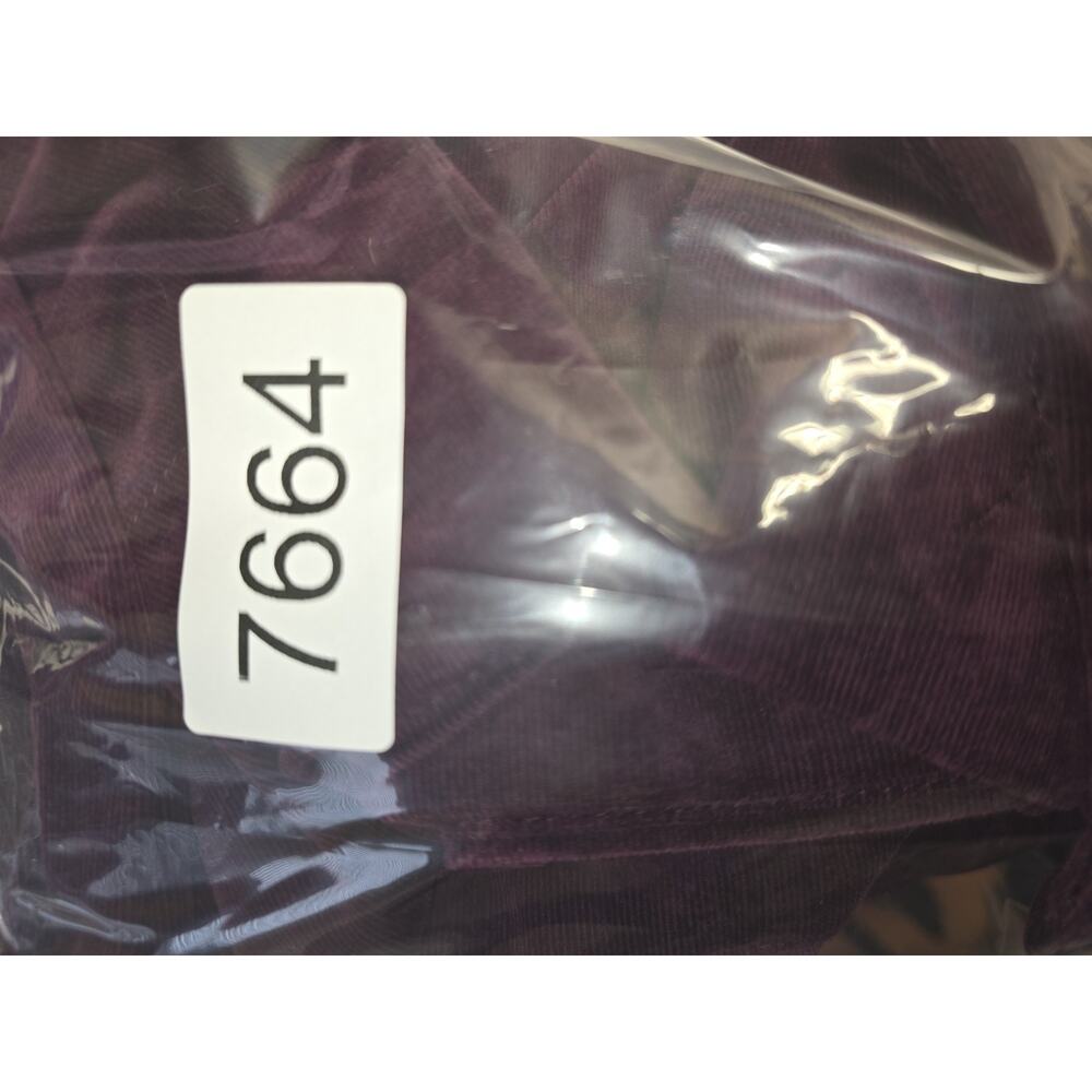 Draper James RSVP-Long Sleeve Ruffle Aubergine Corduroy A-Line Dress Size XXL - Picture 9 of 9